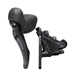 Kit Freno Disco Anteriore Idraulico Shimano GRX RX600 + Leva BL-RX600 + Pinza BR-RX400 + Tubo Shimano