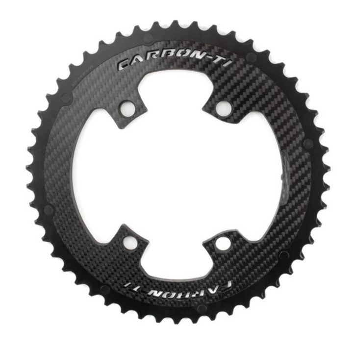 Carbon-Ti X-Carboring EVO 50T 110 BCD Road Chainring for Shimano Dura-Ace 9200