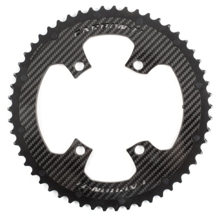 Carbon-Ti X-Carboring EVO 54T 110 BCD 4-Arm Road Chainring for Shimano Dura-Ace 9200