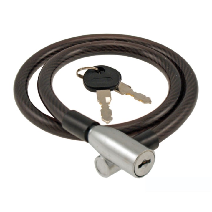 WAG Steelhead 10 Spiral Cable Bike Lock 10 x 1000 mm Black