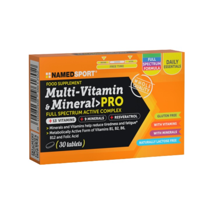 NAMEDSPORT Multi-Vitamin & Mineral PRO Multivitamin Supplement 30 Tablets