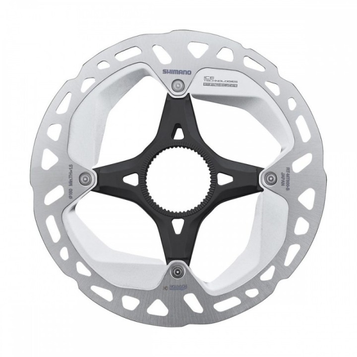 Disco Shimano 160mm Center Lock - RT-MT800 Ice-Tech Freeza con ghiera chiusura esterna Shimano