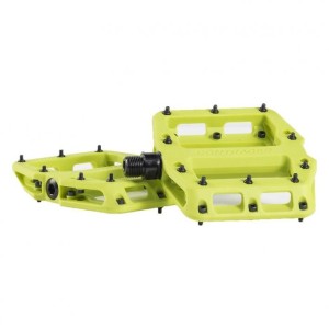 Coppia Pedali Flat Bontrager Line Elite Volt Green