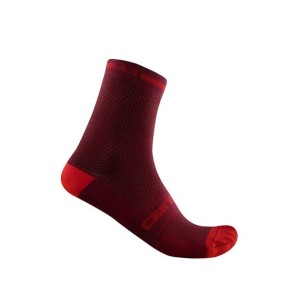 Socks Castelli Superleggera T12 Sock - Bordeaux